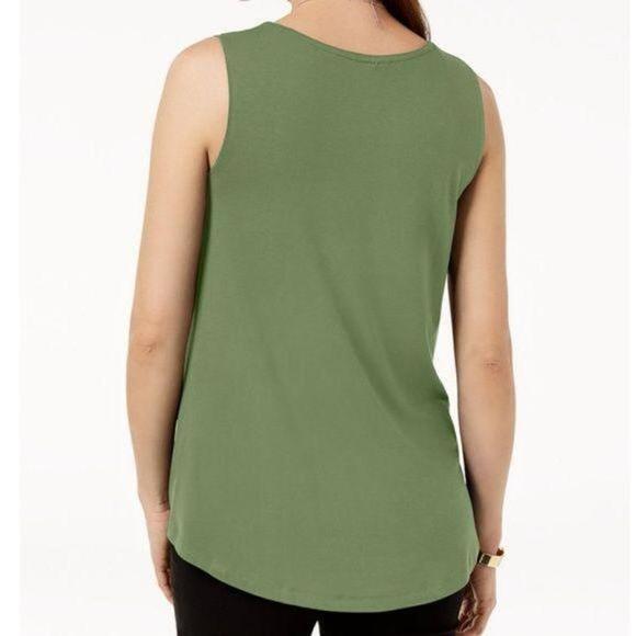 JM Collection Scoop Neck Tank Top - Picture 3 of 3